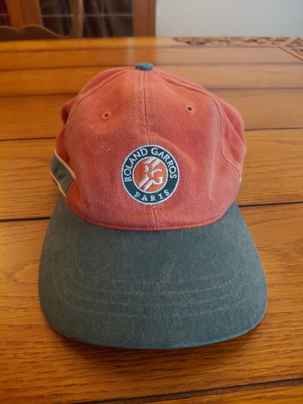 Two-Tone Cotton Baseball Cap - Rust & Forest
